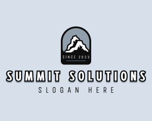 Summit Mountain Peak logo design