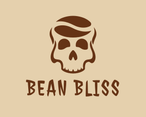 Skull Coffee Bean  logo design