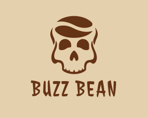 Skull Coffee Bean  logo design