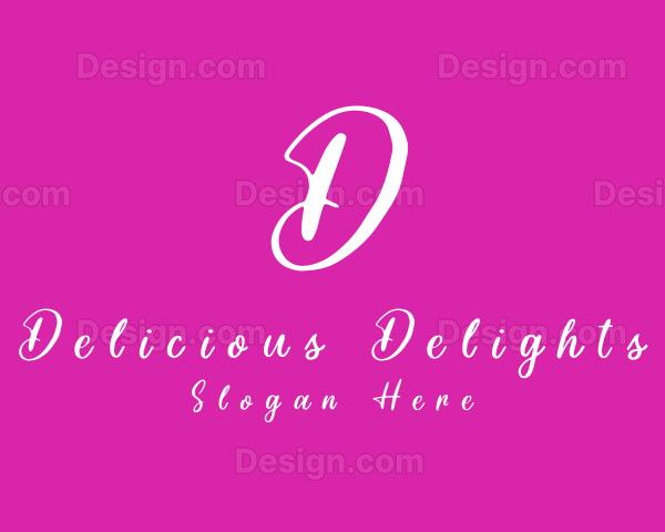 Handwritten Feminine Cosmetics Boutique Logo