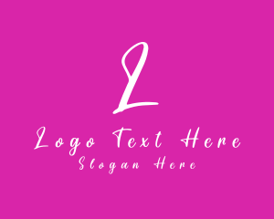 Handwritten Feminine Cosmetics Boutique  logo