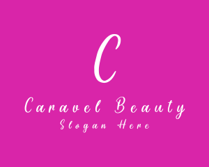 Handwritten Feminine Cosmetics Boutique  logo design