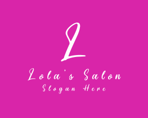 Handwritten Feminine Cosmetics Boutique  logo design