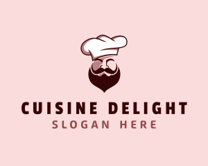 Restaurant Chef Beard logo design