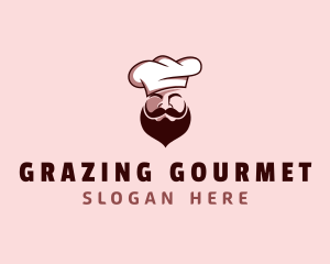 Restaurant Chef Beard logo design