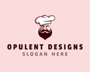 Restaurant Chef Beard logo design