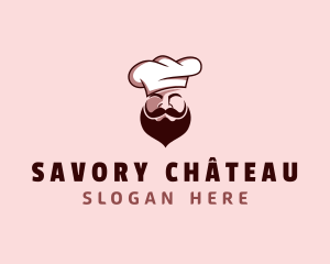 Restaurant Chef Beard logo design