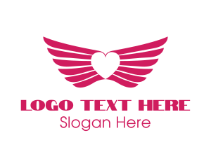 Pink Winged Heart logo