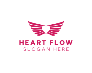 Pink Winged Heart logo