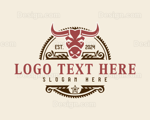 Rodeo Bull Horn Logo