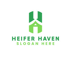 House Developer Letter H logo design