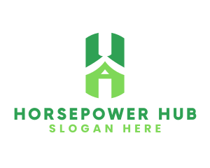 House Developer Letter H logo design