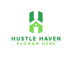 House Developer Letter H logo design