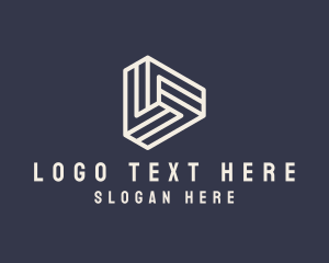 Edgy - Modern Geometric Triangle logo design