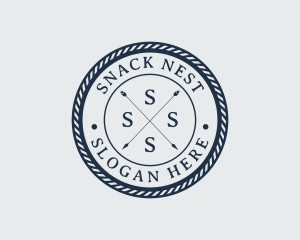 Nautical Arrow Seaside logo design