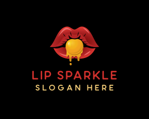 Sexy Candy Lips  logo design