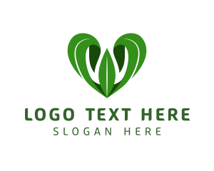 Green Leaf Heart logo