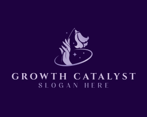 Flower Hand Spa logo design