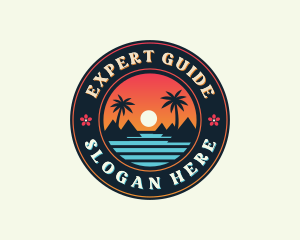 Island Beach Tourism  logo design