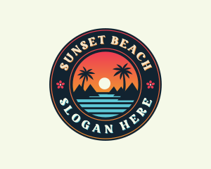 Island Beach Tourism  logo design