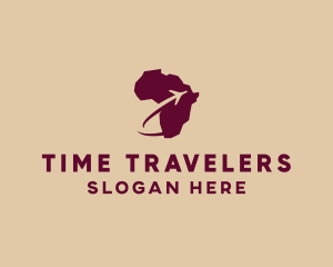 Africa Airplane Travel logo design