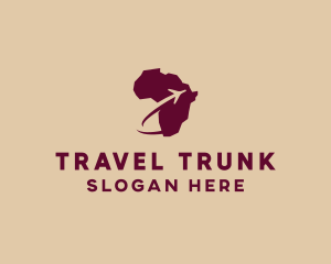 Africa Airplane Travel logo design