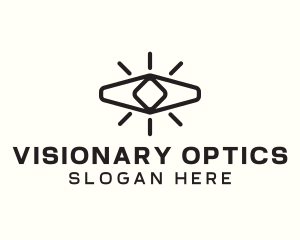 Geometric Eye Vision logo design