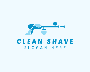 Pressure Washer Cleaning logo design