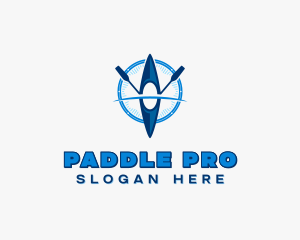 Kayak Paddle Sport logo design