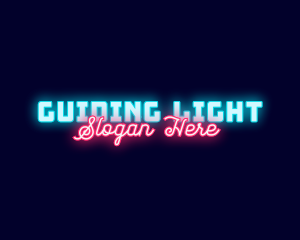 Retro Neon Night Club logo design