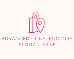 Bag Location Pin logo design