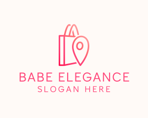 Bag Location Pin logo design