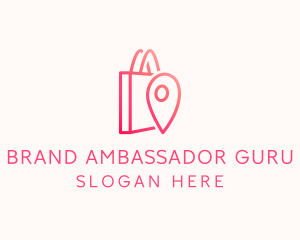 Bag Location Pin logo design