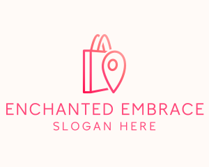 Bag Location Pin logo design