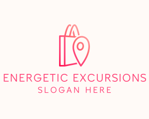 Bag Location Pin logo design