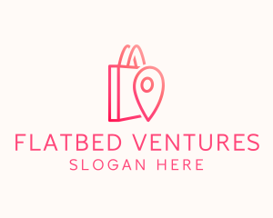 Bag Location Pin logo design