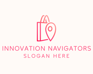 Bag Location Pin logo design