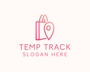 Bag Location Pin logo design