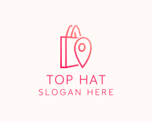 Bag Location Pin logo design