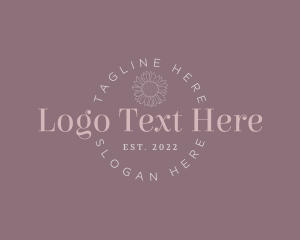 Feminine Flower Serif Wordmark  logo