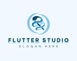 Creative Paintbrush Studio logo design