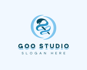 Creative Paintbrush Studio logo design