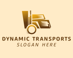 Golden Moving Truck logo design