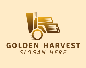 Golden Moving Truck logo design