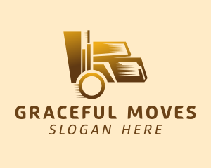 Golden Moving Truck logo design