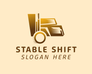 Golden Moving Truck logo design