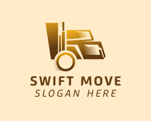 Golden Moving Truck logo design