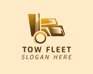 Golden Moving Truck logo design