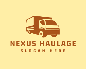 Delivery Courier Truck logo design