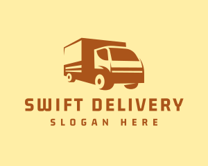 Delivery Courier Truck logo design